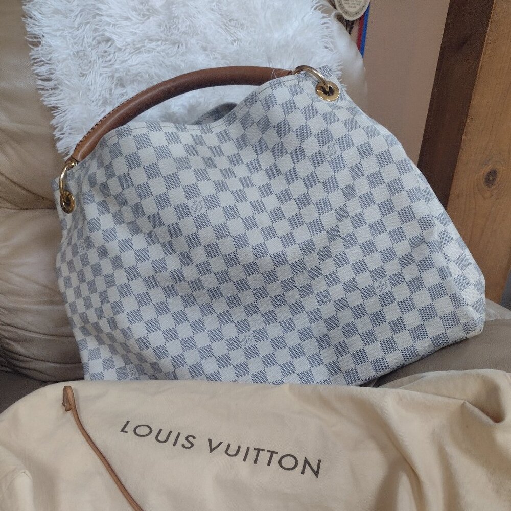 ๐ฏ% Authentic XXL Louis Vuitton Artsy GM Azur - Picture 11 of 15